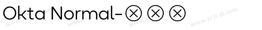 Okta Normal字体转换